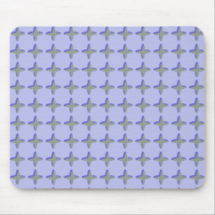Grey Crosses Pattern Mouse Mat