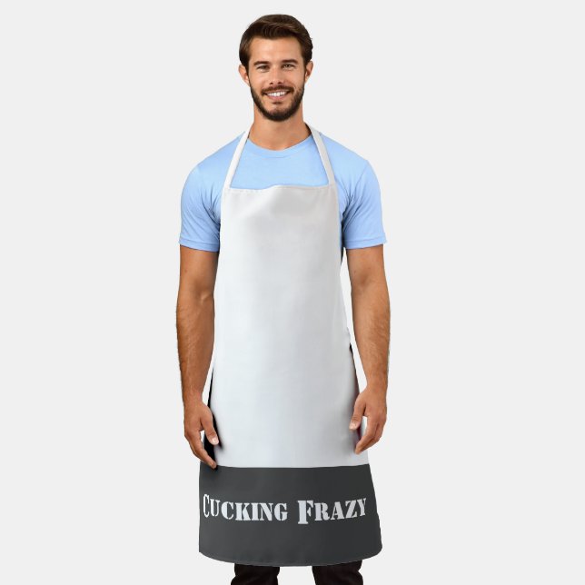 grey Cucking Frazy word play like Nucking Futs Apron (Worn)