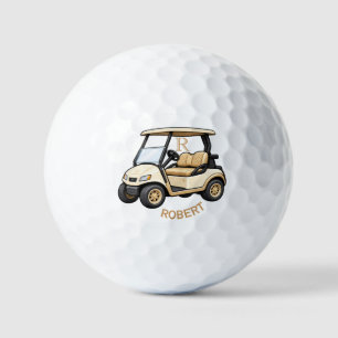Grey Custom Cart Clubs Monogram Personalised Nam Golf Balls