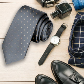 Grey Custom Name Monogram Quote  Tie