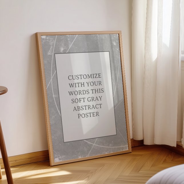 Grey Customise This Poster Abstract Wedding Sign (Creator Uploaded)