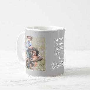 Grey Daddy Photo Father's Day Coffee Mug