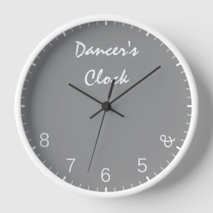 Grey Dancers Clock - Funny Dancing Dance Humor