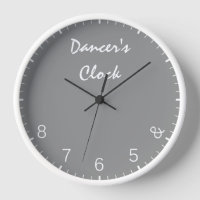 Grey Dancers Clock - Funny Dancing Dance Humour