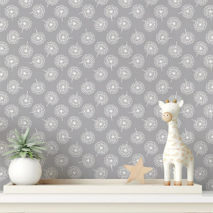 Grey Dandelion Wallpaper