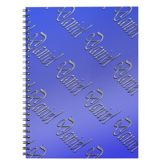 Grey Daniel Name Logos, Notebook (Front)