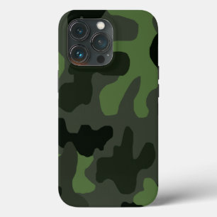 Grey dark green camouflage no.14 print  iPhone 13 pro case