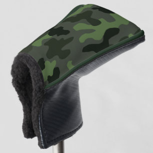 Grey dark green camouflage no.14 print  golf head cover