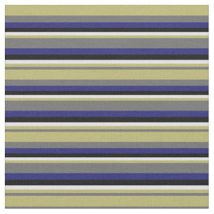 Grey, Dark Khaki, Lavender, Black & Midnight Blue Fabric