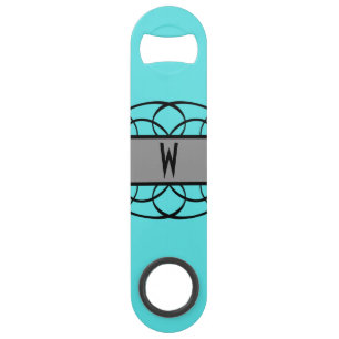 Grey Deco Flourish Bottle Opener