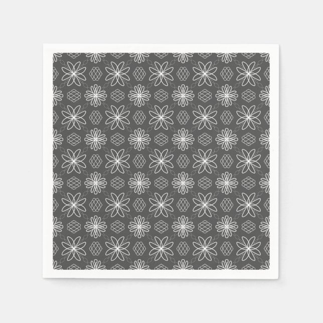 Grey Design Napkin (Front)