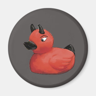 Grey Devil Duck Magnet