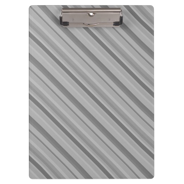 Grey diagonal stripes clipboard (Front)