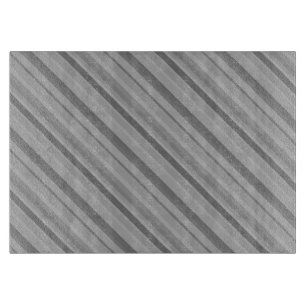 Grey diagonal stripes cutting board