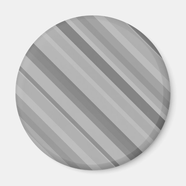 Grey diagonal stripes magnet (Front)
