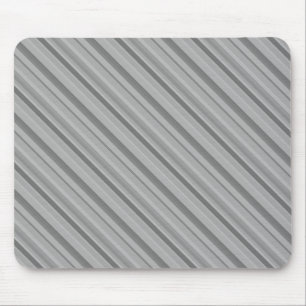 Grey diagonal stripes mouse mat