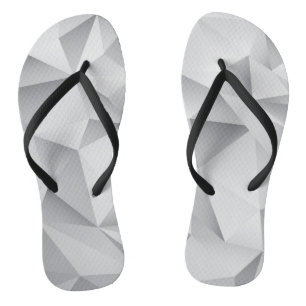 Grey Diamonds Flip Flops