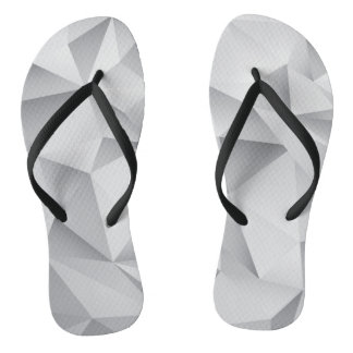 Grey Diamonds Flip Flops