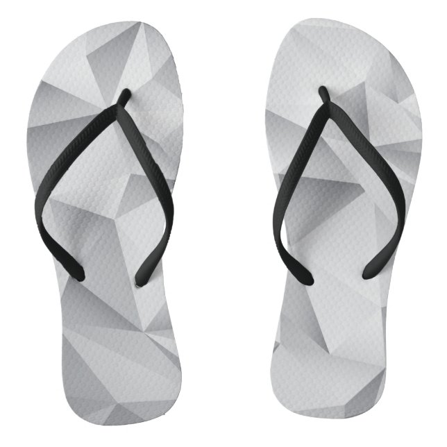 Grey Diamonds Flip Flops (Footbed)