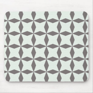 Grey Diamonds Pattern Mouse Mat