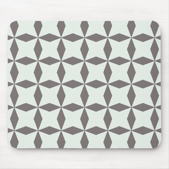 Grey Diamonds Pattern Mouse Mat (Front)