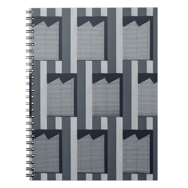 Grey digital wallpaper notebook (Front)