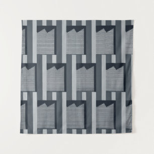 Grey digital wallpaper tapestry