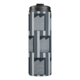 Grey digital wallpaper thermal tumbler