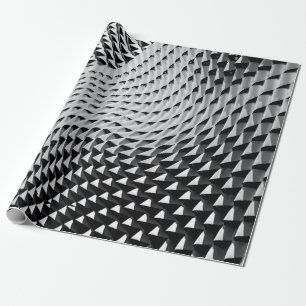 Grey digital wallpaper wrapping paper