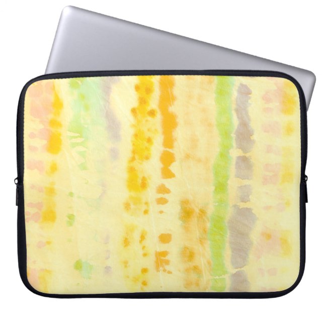 Grey Dirty Art Painting. Shibori Pattern. Bardo Br Laptop Sleeve (Front)