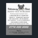 Grey Dog, Veterinarian, Veterinary Service Flyer<br><div class="desc">Grey Dog,  Veterinarian,  Veterinary Service Advertising Flyer by The Business Card Store.</div>