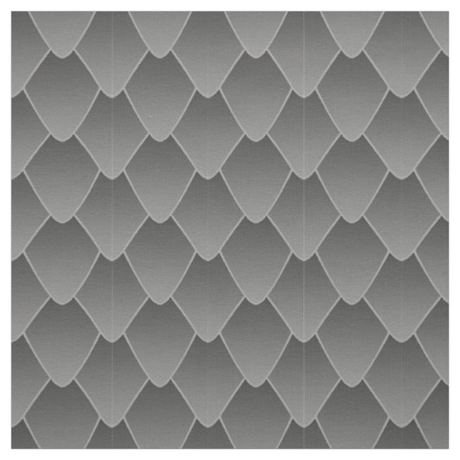 Grey Dragon Scales Fabric (Swatch)