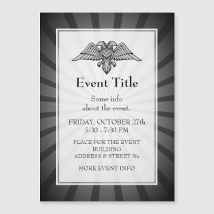 Grey eagle with two heads