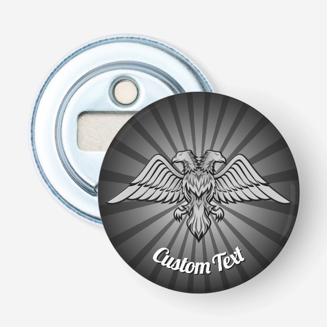 Grey Eagle with two Heads Bottle Opener (Front)