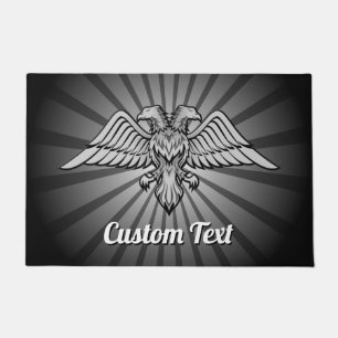 Grey Eagle with two Heads Doormat