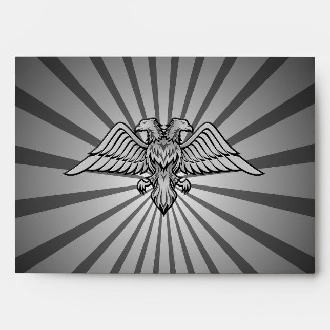 Grey eagle with two heads envelopes (Front)