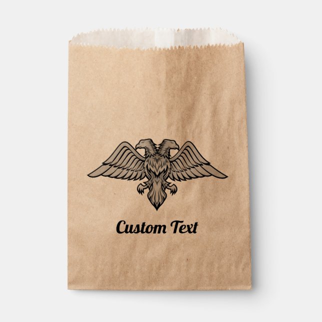 Grey Eagle with two Heads Favour Bag (Front)
