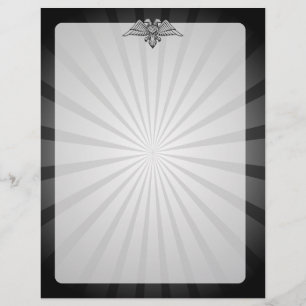 Grey eagle with two heads flyer