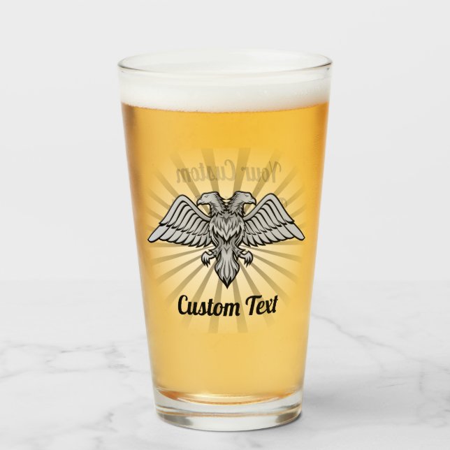 Grey Eagle with two Heads Glass (Front Filled)