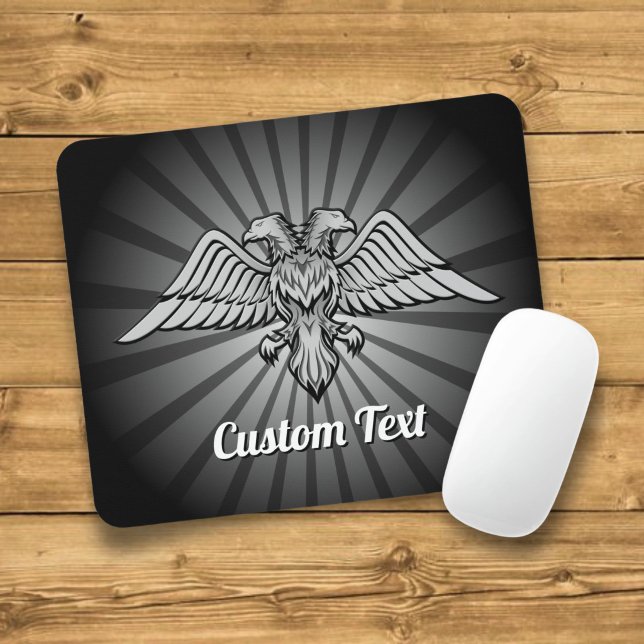 Grey Eagle with two Heads Mouse Pad (Creator Uploaded)