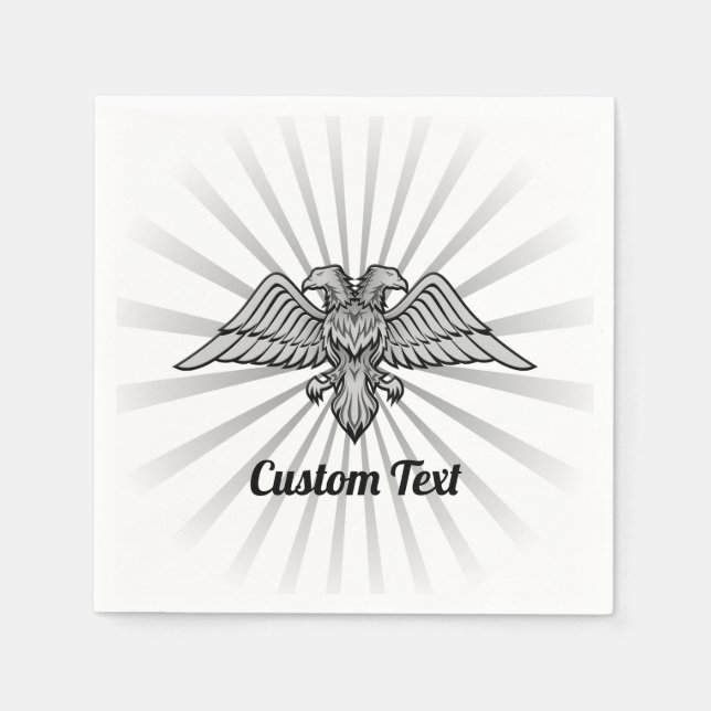 Grey Eagle with two Heads Napkins (Front)