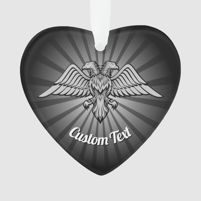 Grey Eagle with two Heads Ornament (Front)