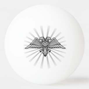 Grey Eagle with two Heads Ping-Pong Ball