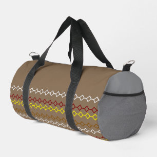 Grey Earth with Multiple Colours Gym & Travel Duffle Bag