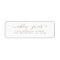 Grey Elegant Script Wedding Return Address