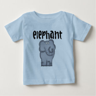 Grey Elephant Baby Romper T-Shirt