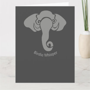 Grey Elephant  Family GOP Republican  Card
