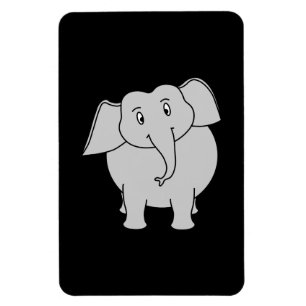 Grey Elephant. Magnet