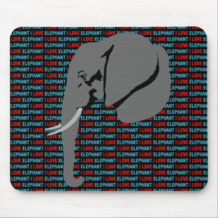 Grey Elephant Mouse Mat