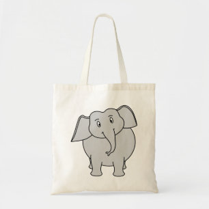 Grey Elephant Tote Bag